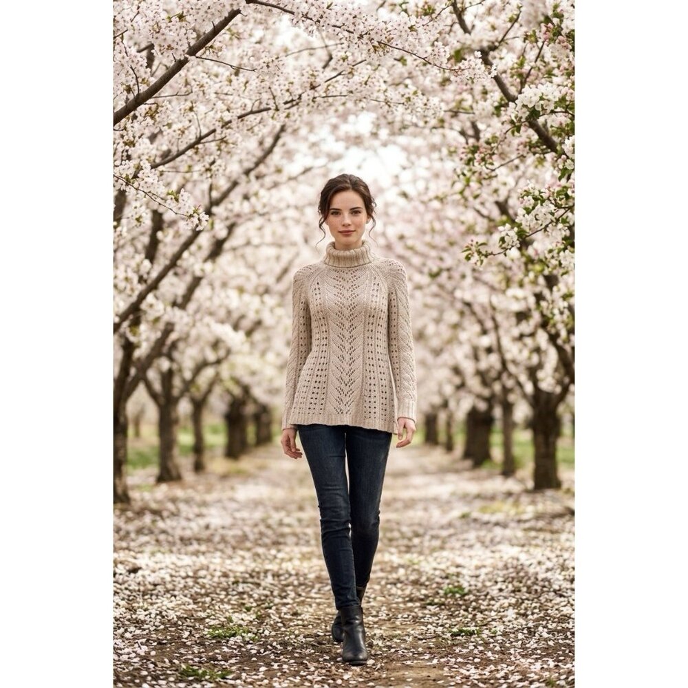 Anthropologie Sleeping On Snow Turtleneck Sweater
